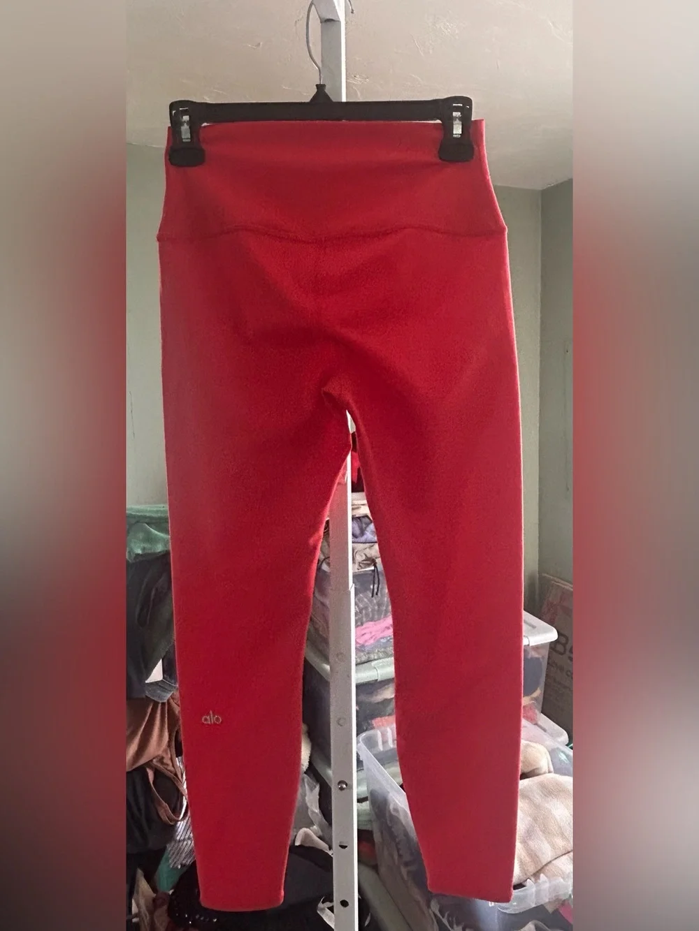 ALO Yoga High Waisted Airlift Leggings in Classic Red
